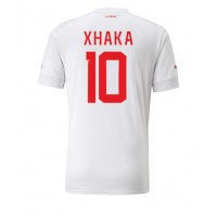 Schweiz Granit Xhaka #10 Udebanetrøje VM 2022 Kortærmet